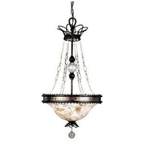 Beautiful Tracy Porter Design by Savoy House Chandelier with Hand Painted Glass